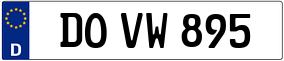 Trailer License Plate
